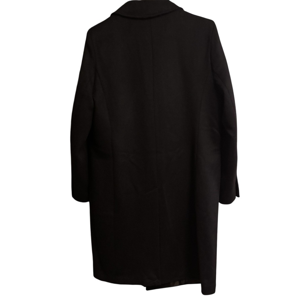 NWT Ralph Lauren Crest-Patch Wool-Blend Coat Size 12 Black - Picture 3 of 11